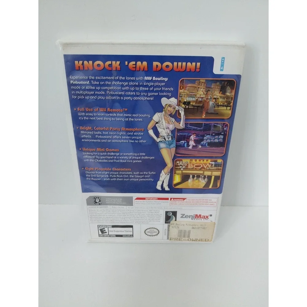 AMF Bowling Pinbusters! - Nintendo Wii 2007 Game CIB